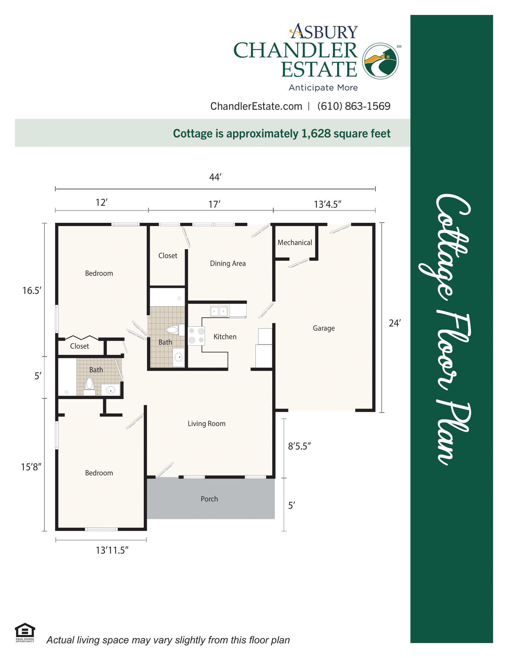 Cottage floor plan