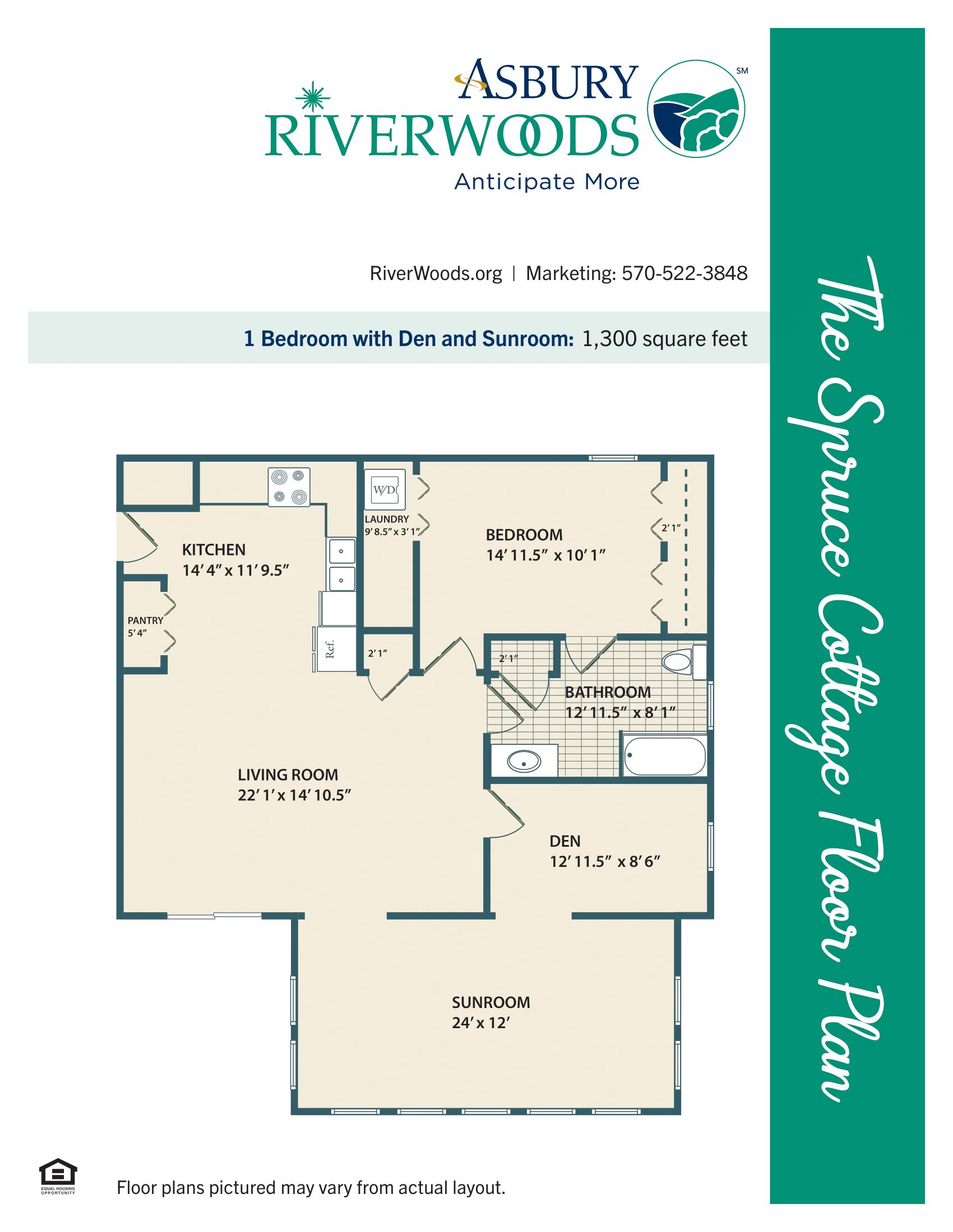 The Spruce Cottage floorplan