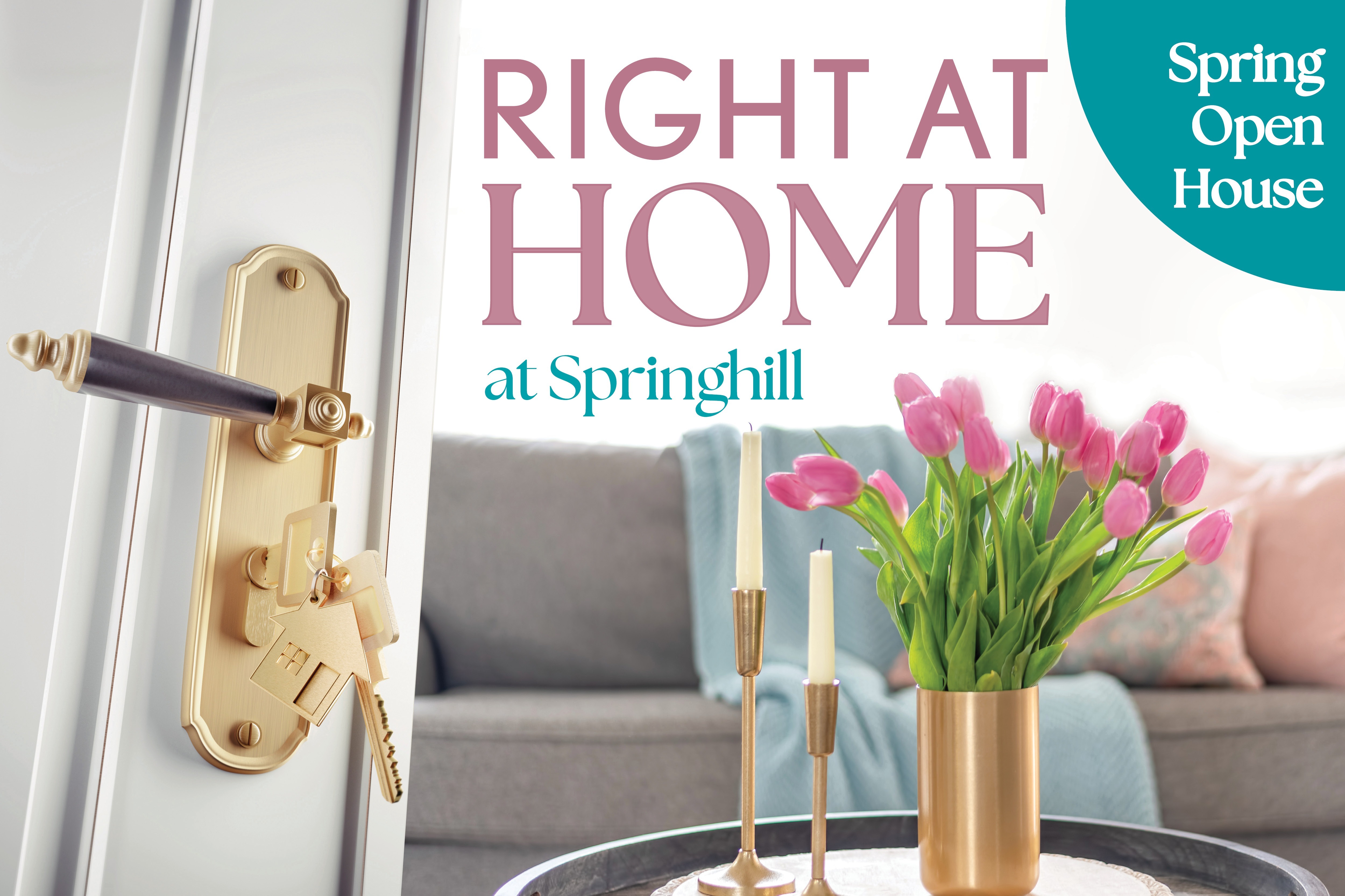 right at home event flyer