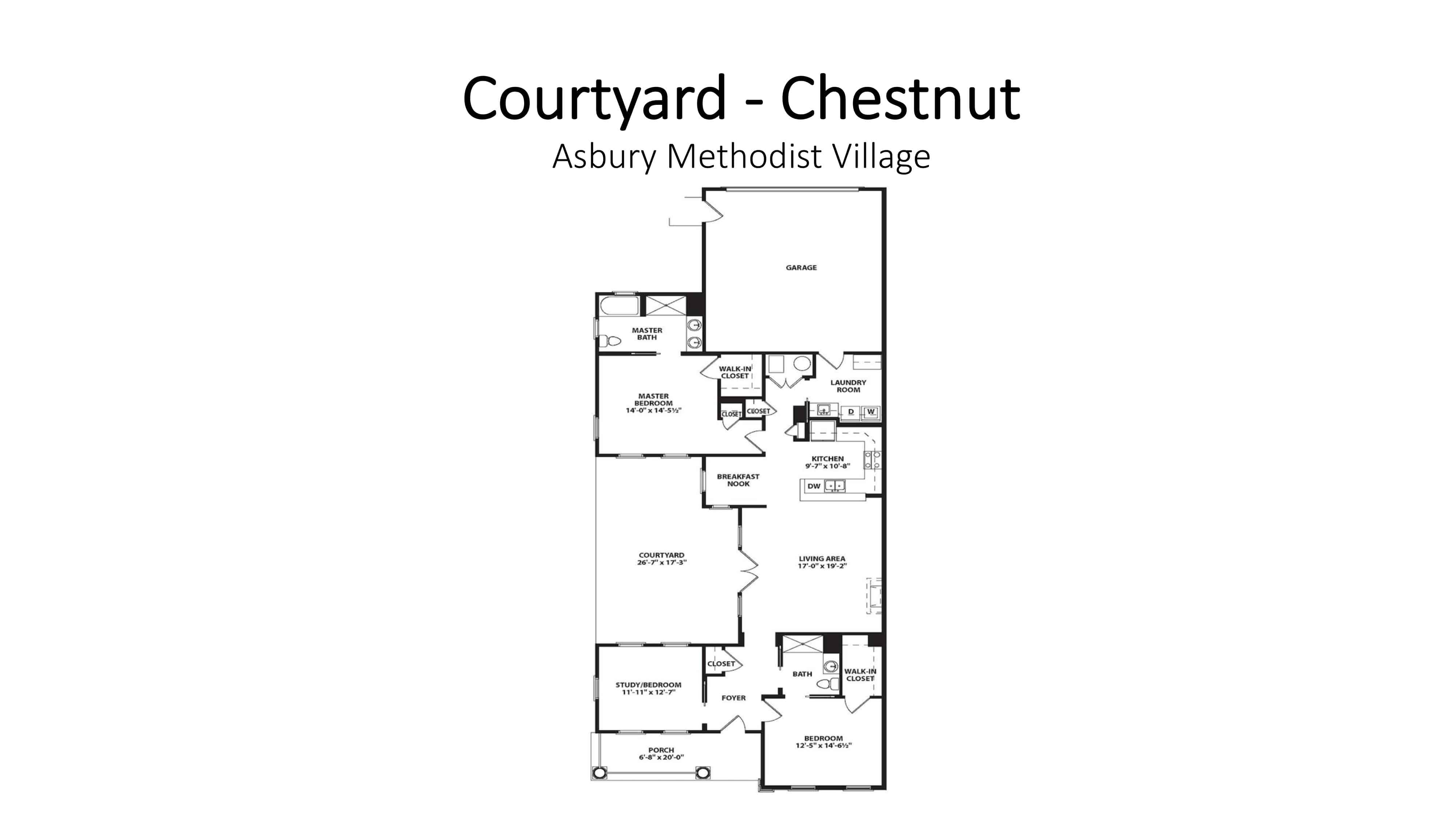 Asbury Methodist Village Courtyard - Chestnut