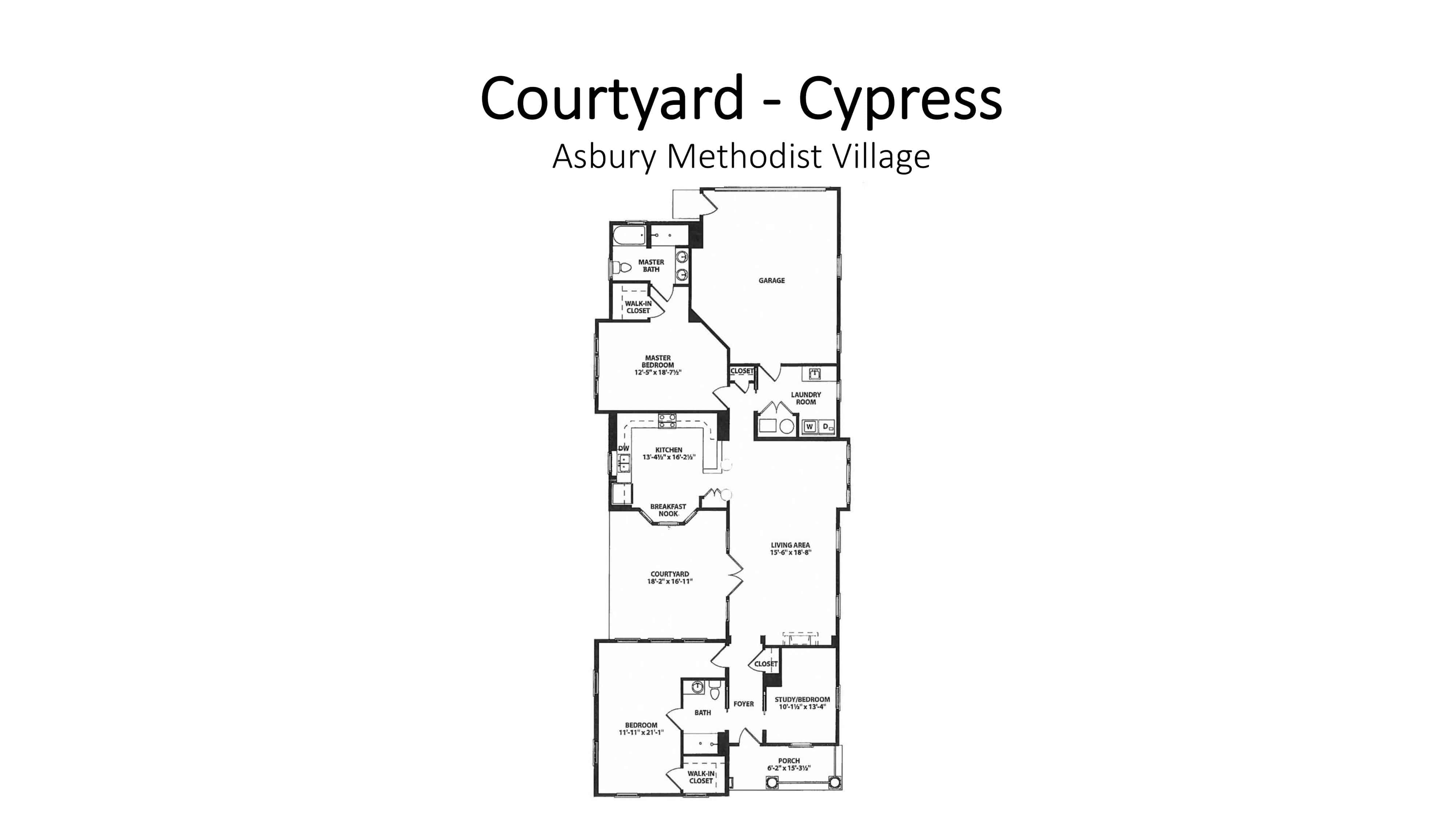 Asbury Methodist Village Courtyard - Cypress