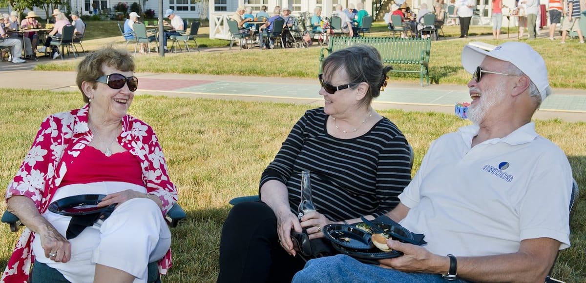 solomons residents socializing