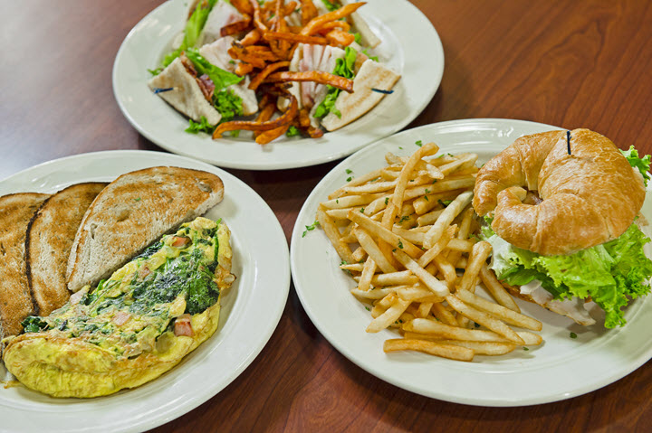 variety of food available at the bistro and pub