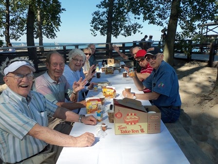 residients enjoying breakfast at presque isle