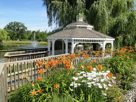 view of the gardens and Gazebo