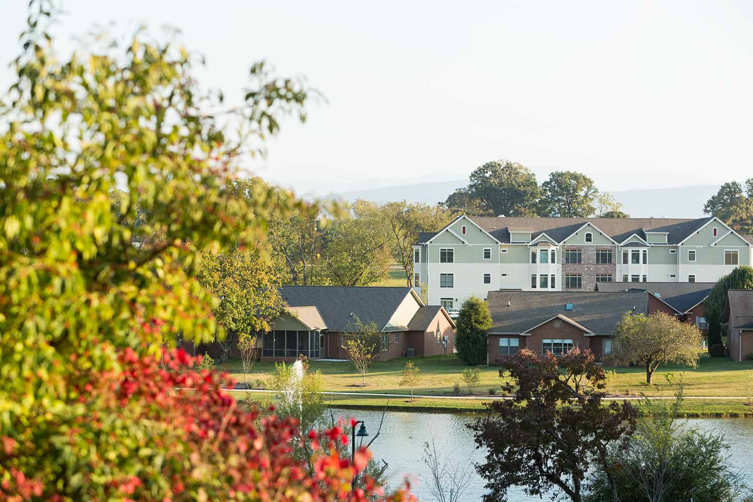 View of the water at Asbury Place Maryville