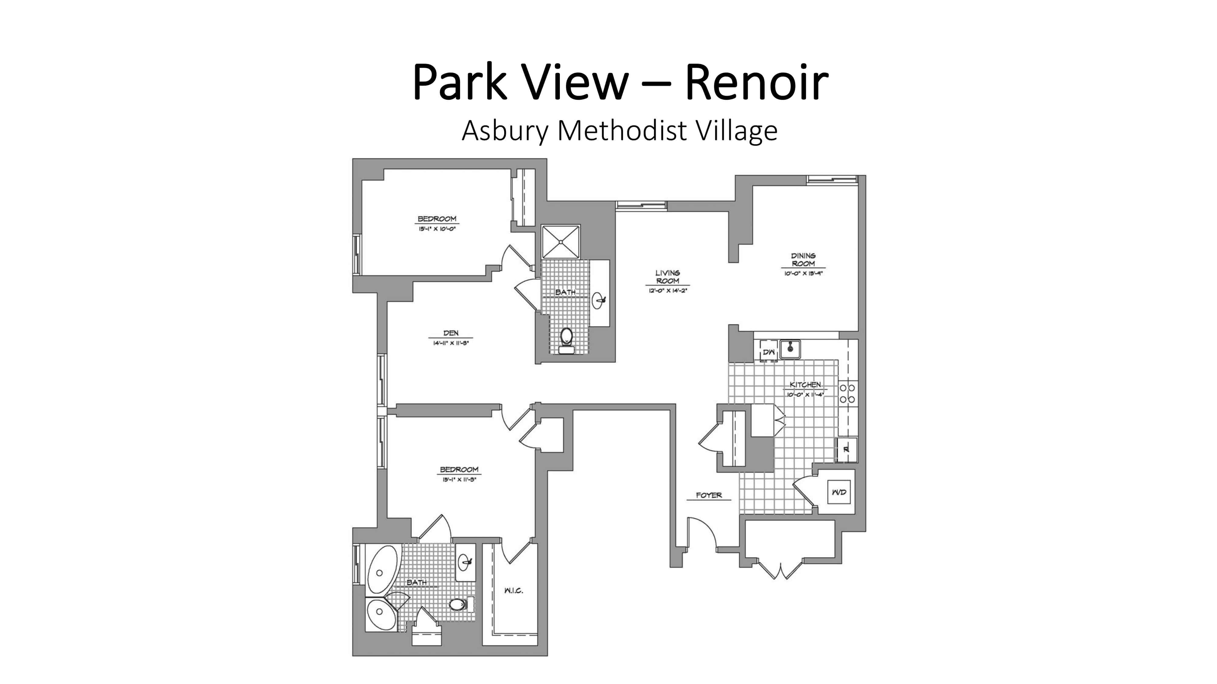 park view renoir floor plan