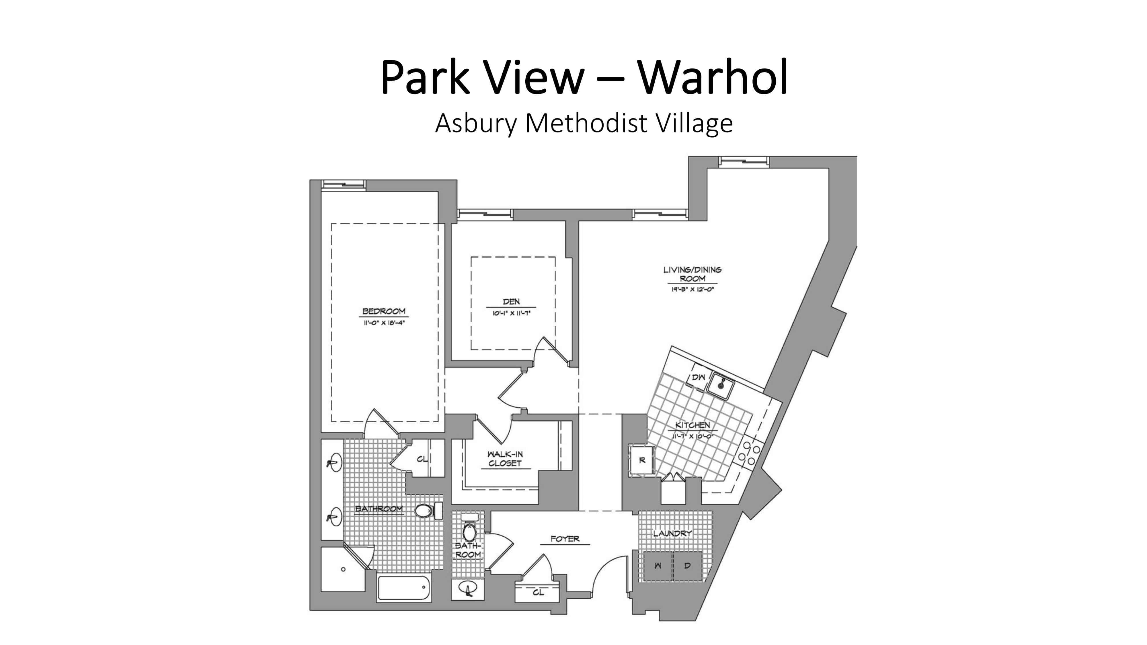 park view - warhol floor plan