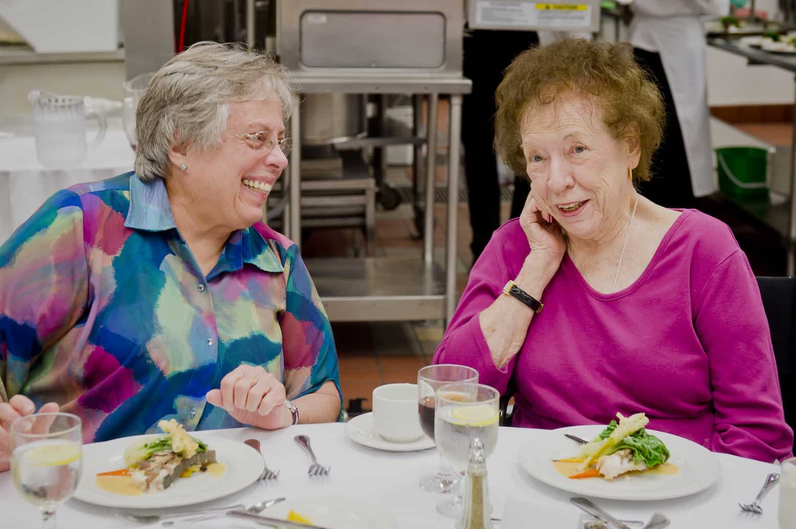 friends having dinner