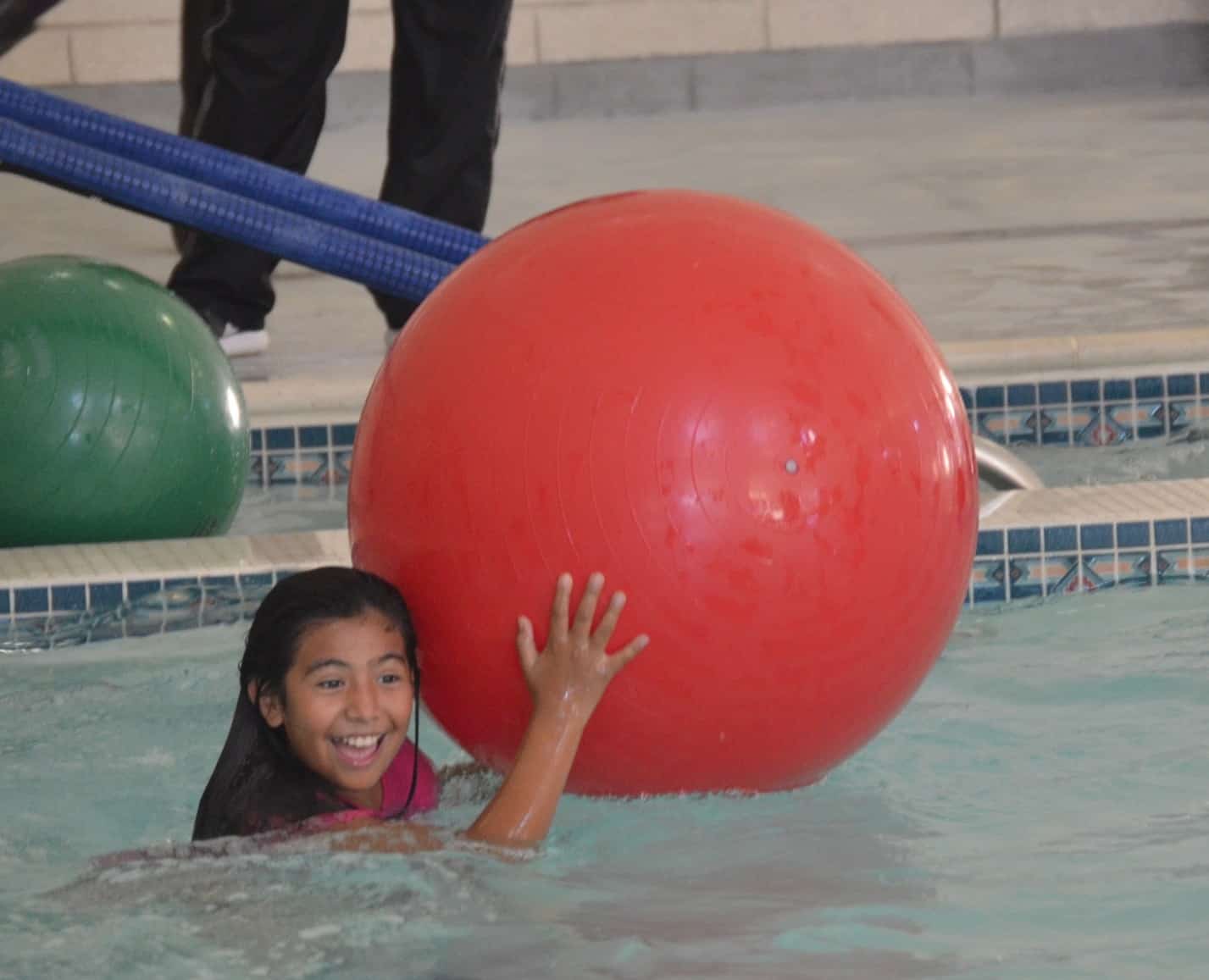 kid swimming