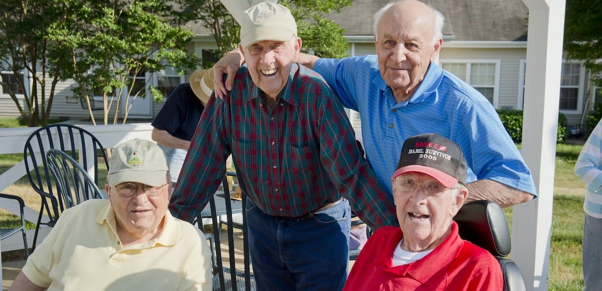 residents socializing at asbury solomons