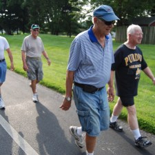 residents taking a walk