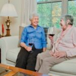 residents having wine