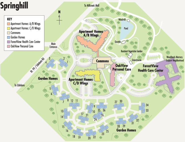 springhill campus map