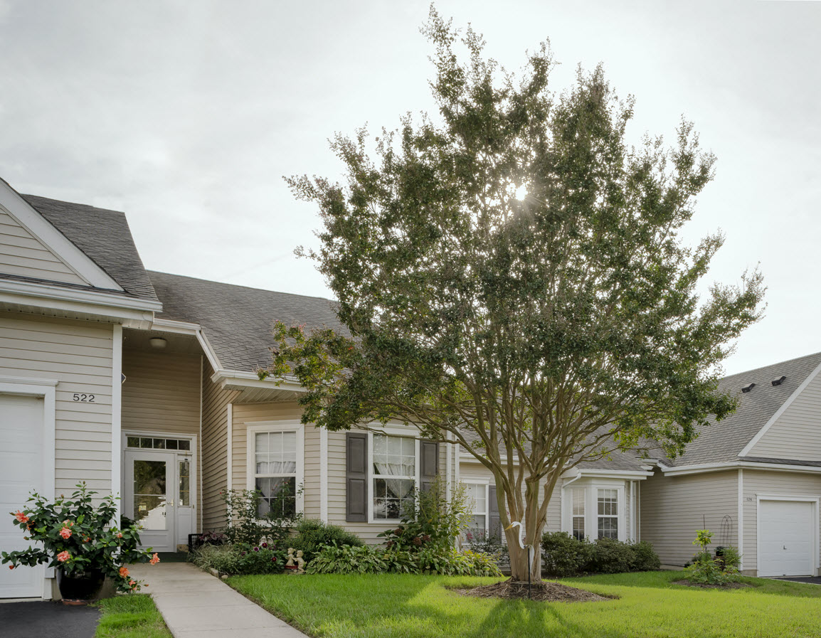 front yard view of cottage home