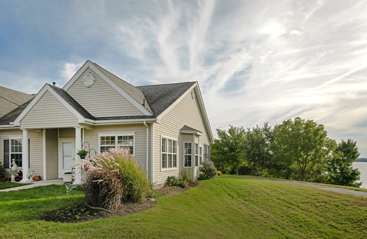 exterior of cottage home