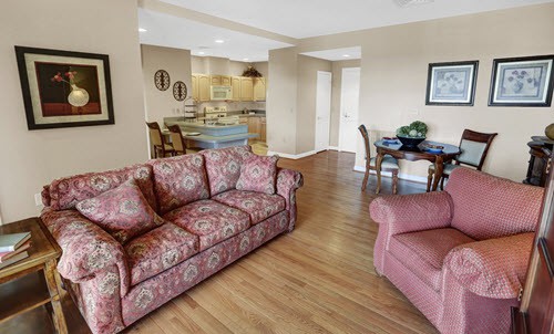 living room of Carnegie Apartment 3