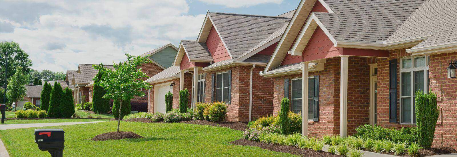 front view of Cottage Homes at Asbury Place Maryville