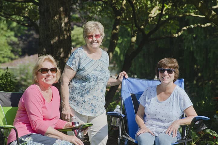 Bethany residents enjoying the outside