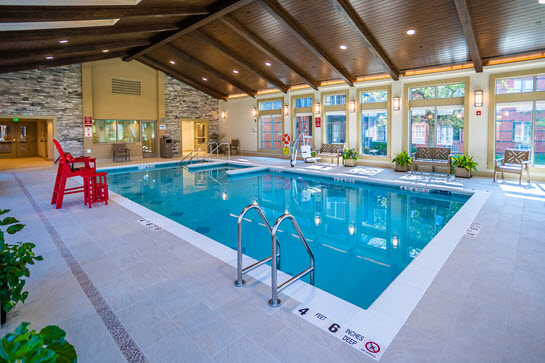 smaller pool at aquatic center