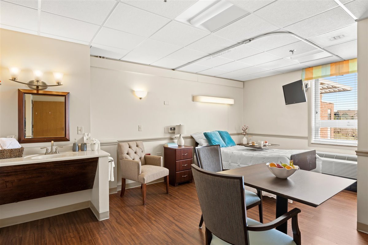 skilled nursing semi-private suite at Asbury Place Maryville