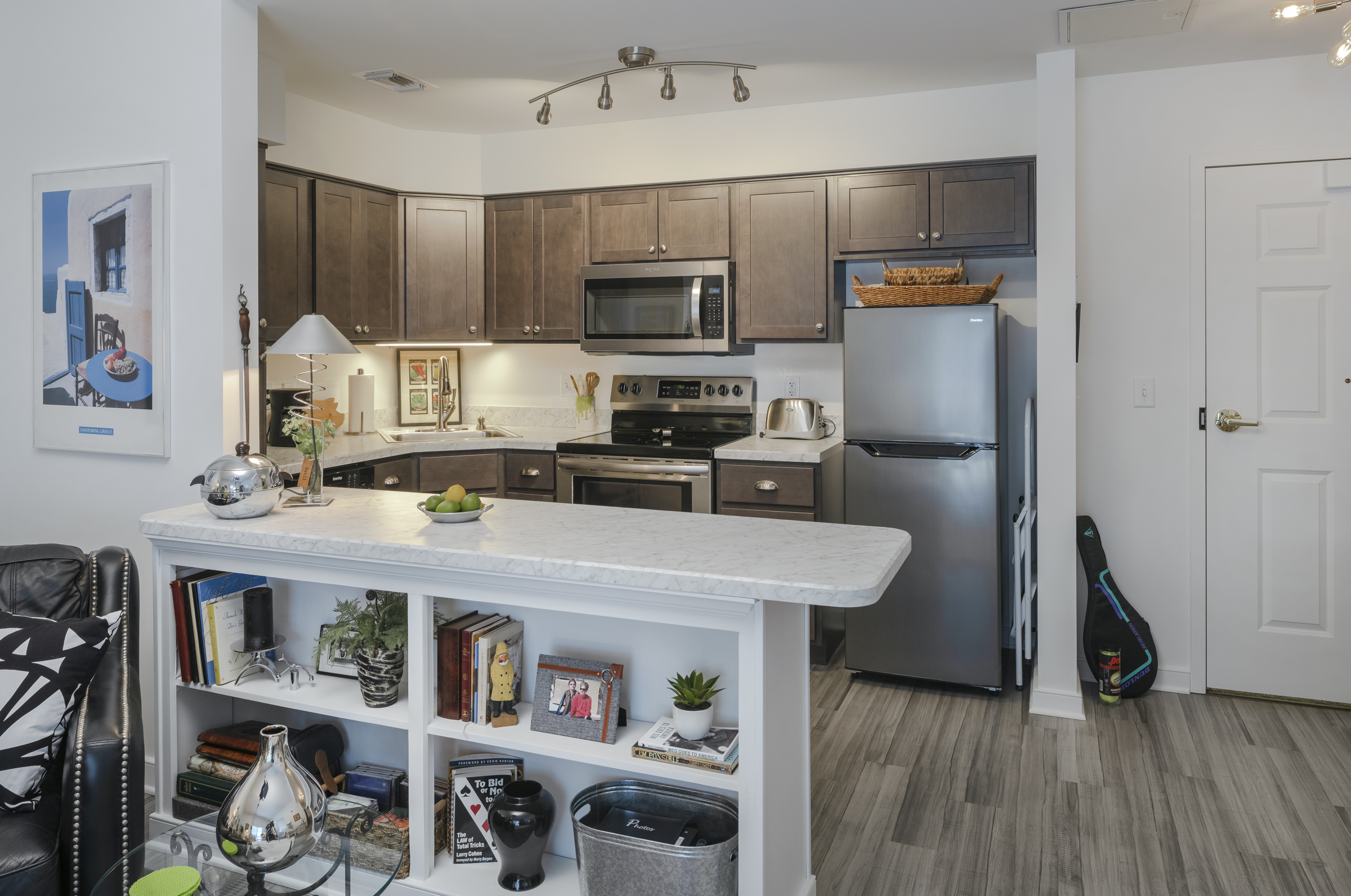 kitchen area in apartment