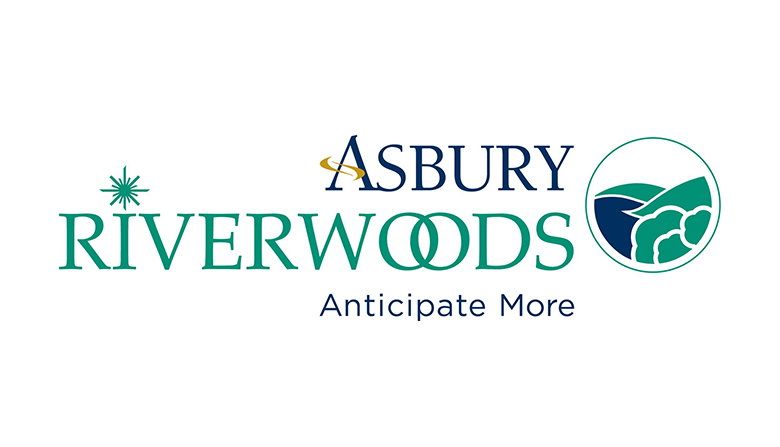 Asbury RiverWoods senior living community logo