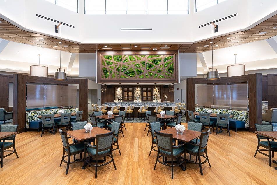 dining area at bethany village bistro and pub