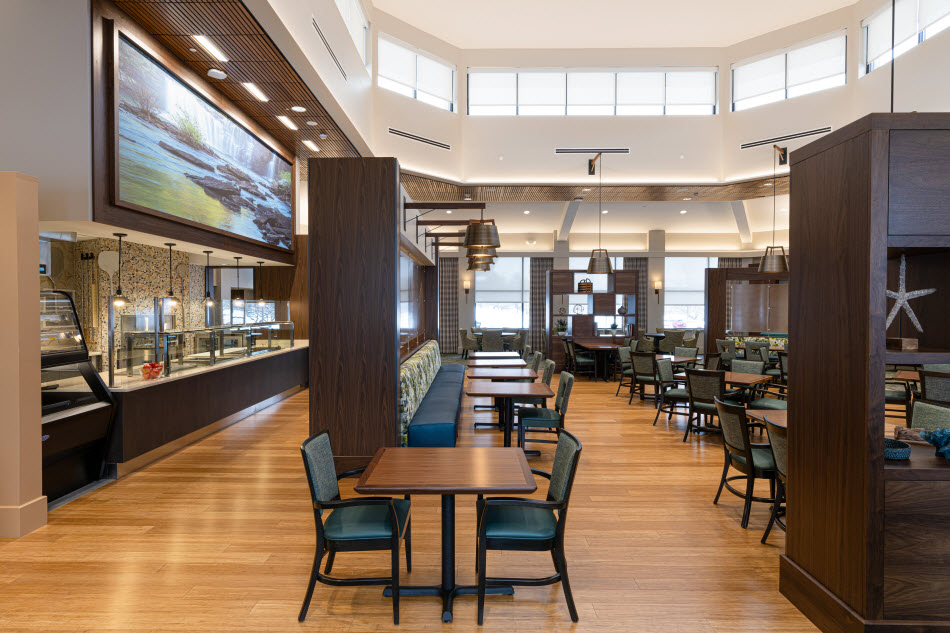 dining area of bistro and pub