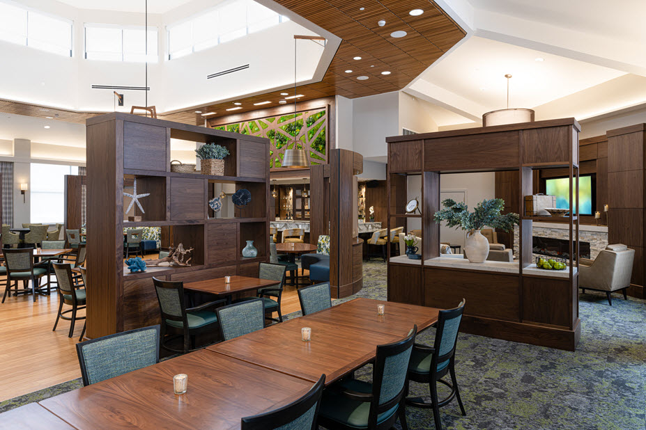 dining area of bistro and pub