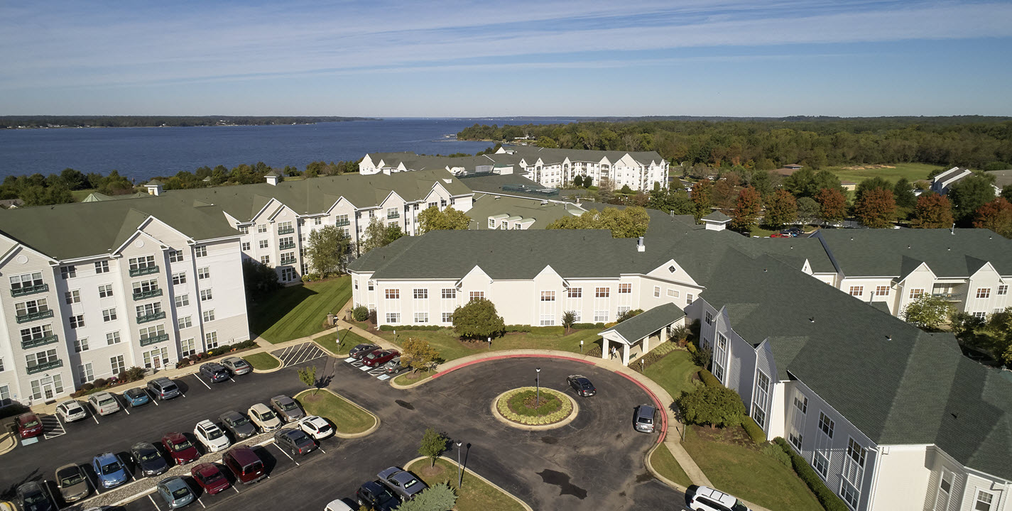 aerial view of asbury solomons