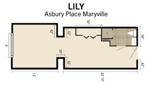 Lily Floorplan for Assisted Living 