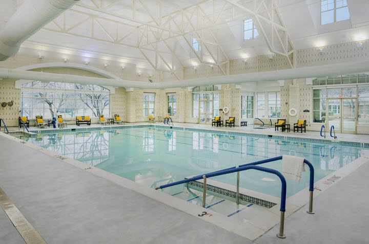 large pool at asbury wellness center