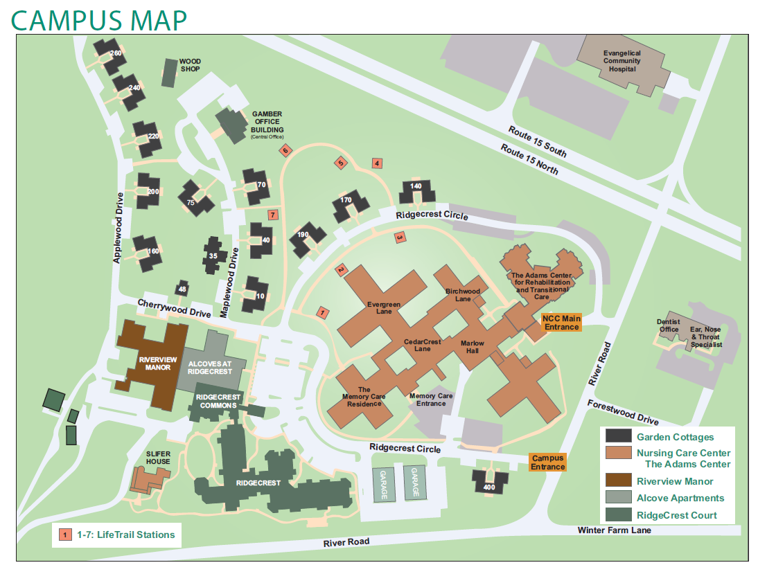 RiverWoods Campus Map