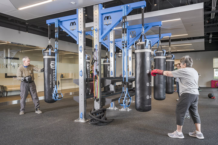 boxing studio at asbury wellness center