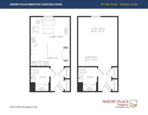 floor plan of Assisted Living Large Deluxe