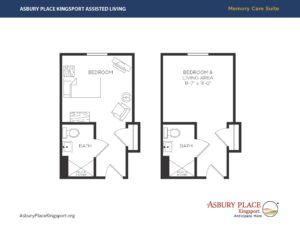 floor plan Asbury Place Kingsport memory care suite