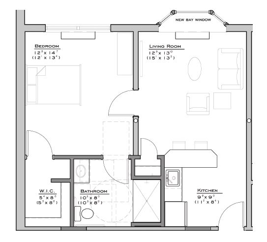 RiverWoods Alcove Apartment Floor plan