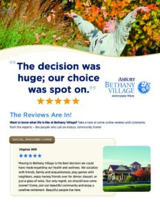 Bethany Village Resident Reviews Brochure