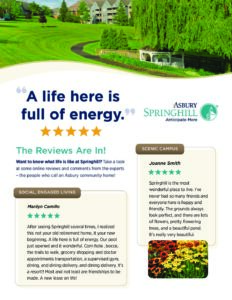 Springhill Resident Reviews Brochure