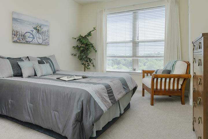 Asbury Kindley Apartment interior shot of bedroom