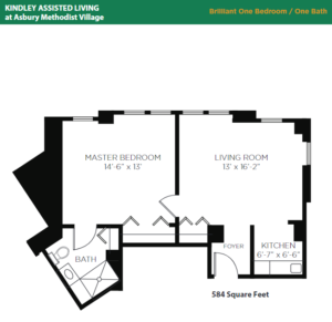 Asbury Methodist Village Assisted Living Brilliant Suite Floor Plan