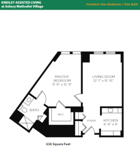 Asbury Methodist Village Assisted Living Premiere Suite Floor Plan