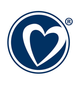 asbury foundation logo heart is white heart inside a navy blue background
